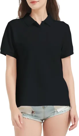 Women's Polo Shirts Short Sleeve Moisture Wicking Performance Summer Casual Work Classic Fit Golf Shirts for Women
